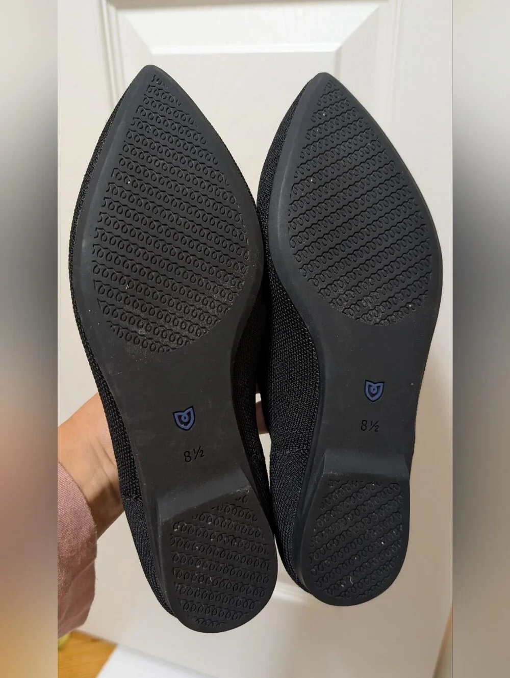 Rothy's Black Pointed Toe Flats